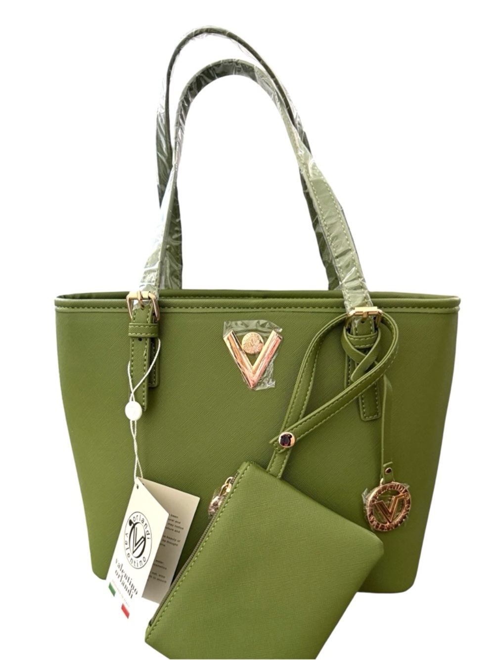 VALENTINO ORLANDI Medium Tote/Shoulder Bag w/Accessories - NWT